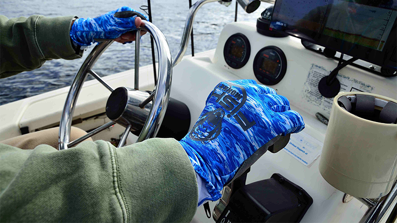 Fish Monkey FM11-TARP-M Half Finger Guide Glove Tanzania