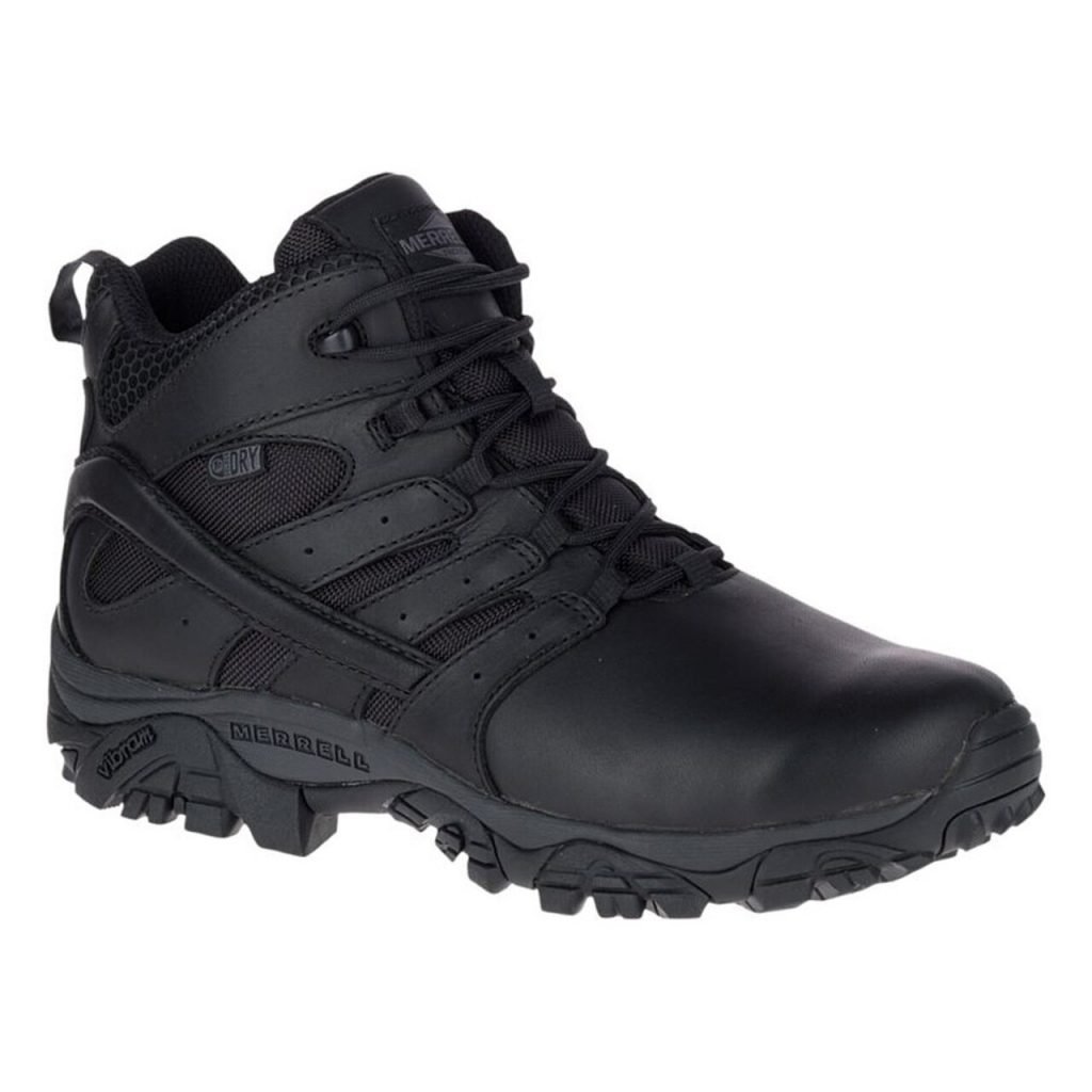 Mens Moab 2 Mid Response Waterproof Black Boot