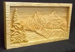 relief wood carving