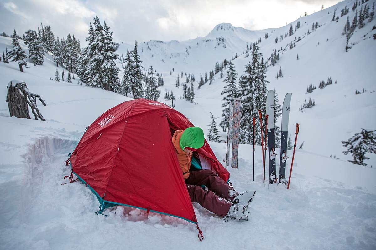 four season winter camping tent