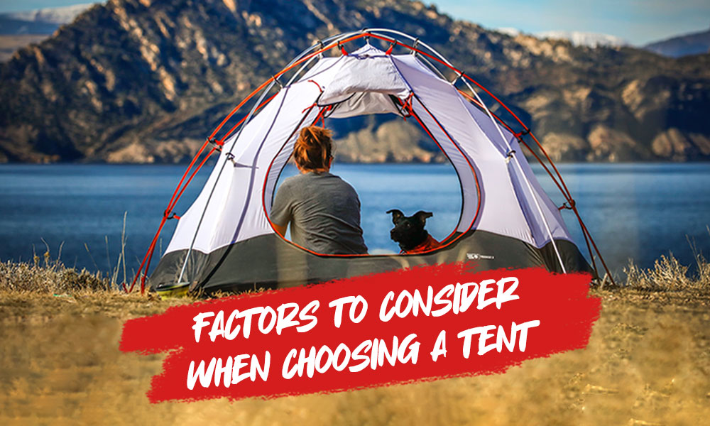 Choosing shop a tent