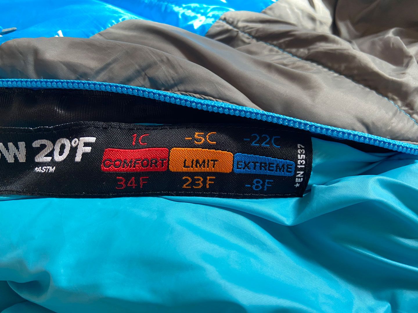 temperature ratings of sleeping bags