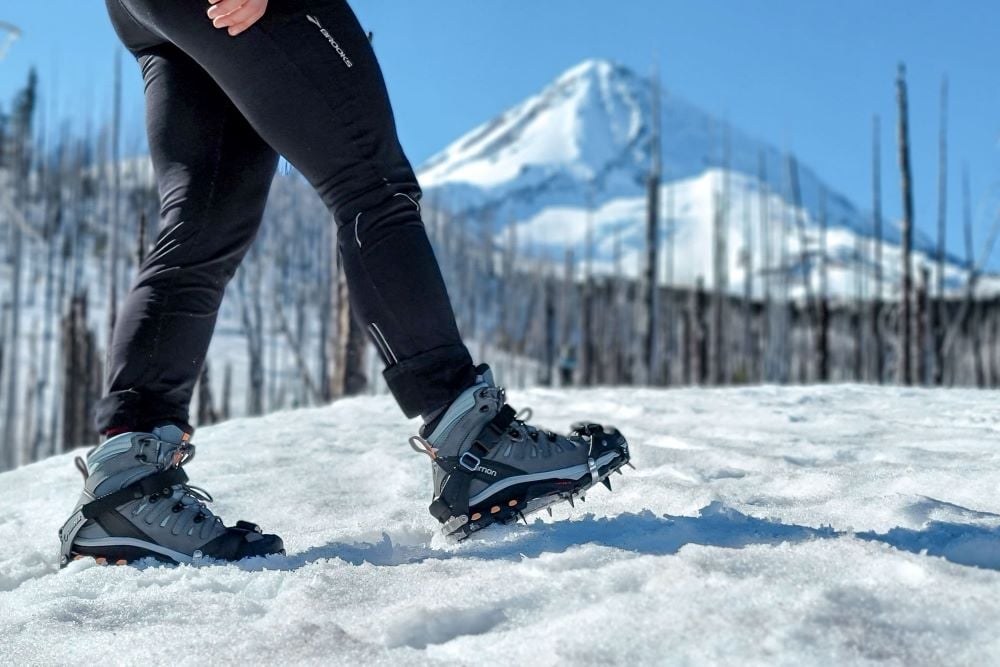 Hiking on sale ice cleats