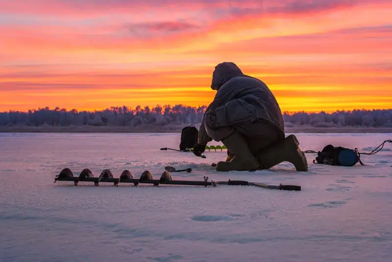 Moosehead Lake ice fishing