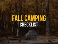 Fall Camping Checklist for Backpackers & Camping Lovers