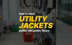 how to wash utility jacket