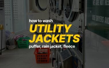 how to wash utility jacket